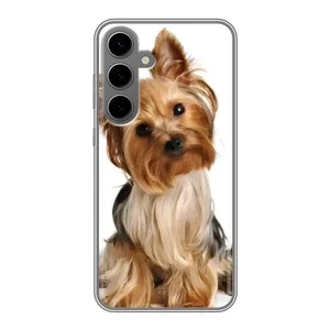 Чехол (ТПУ) Милые собачки для Samsung Galaxy S24 Plus (Собака Терьер)