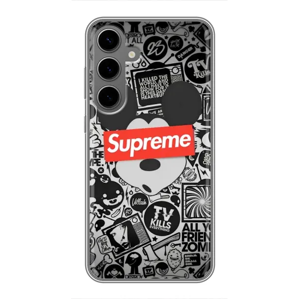Чехол с рисунком «Supreme Маус» для Samsung Galaxy S24 Plus Чехол с рисунком «Supreme Маус» для Samsung Galaxy S24 Plus