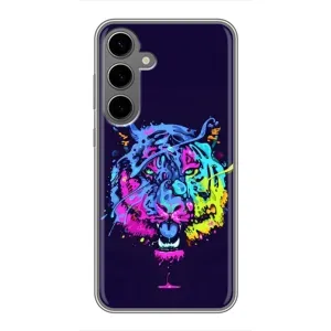 Силіконовий бампер з картинкою звірів для Samsung Galaxy S24 Plus (Тигр-Арт)