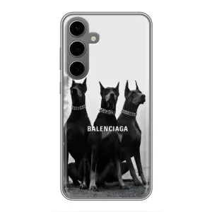 Чехол ДОБЕРМАН для Samsung Galaxy S24 Plus (Три добермана)