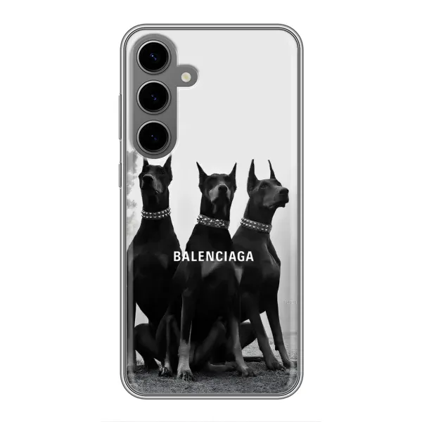 Чехол с рисунком «Три добермана» для Samsung Galaxy S24 Plus Чехол с рисунком «Три добермана» для Samsung Galaxy S24 Plus