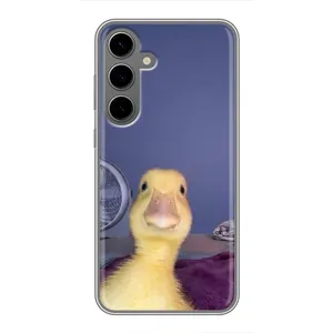 Бампер з принтом Меми для Samsung Galaxy S24 Plus (Качка)