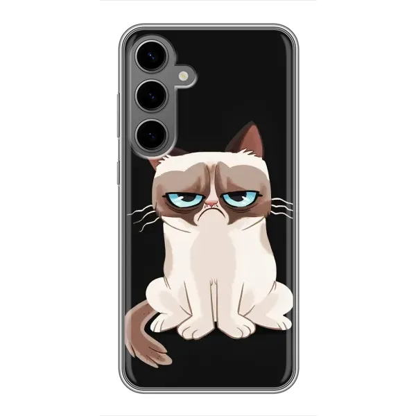 Чехол с рисунком «Взгляд кота» для Samsung Galaxy S24 Plus Чехол с рисунком «Взгляд кота» для Samsung Galaxy S24 Plus