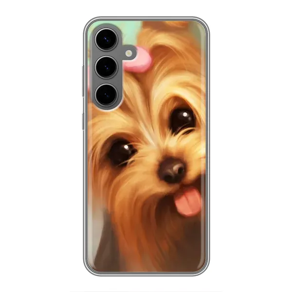 Чехол с рисунком «Йоршенский терьер» для Samsung Galaxy S24 Plus Чехол с рисунком «Йоршенский терьер» для Samsung Galaxy S24 Plus