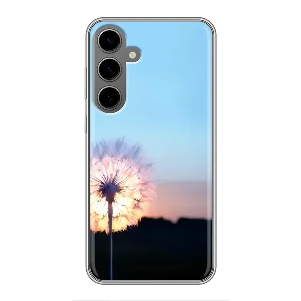 Чехол с рисунком «Закат с одуванчиком» для Samsung Galaxy S24 Plus Чехол с рисунком «Закат с одуванчиком» для Samsung Galaxy S24 Plus