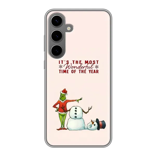 Чехол с рисунком «Злой Гринч» для Samsung Galaxy S24 Plus Чехол с рисунком «Злой Гринч» для Samsung Galaxy S24 Plus