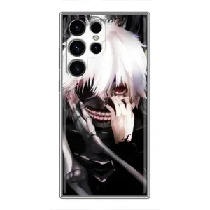 Чехол с персонажами АНИМЕ на Samsung Galaxy S24 Ultra (Аниме Гуль)