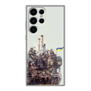 Чехлы на военную тематику для Samsung Galaxy S24 Ultra (Азовсталь)