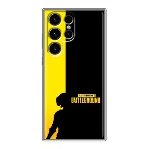 Чехол (TPU) с картинкой "Лого Пабг" на Самсунг С24 Ультра (Battlegrounds)