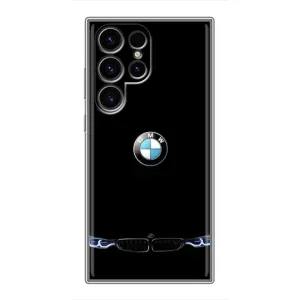 Чехол с рисунком «Черный BMW» для Samsung Galaxy S24 Ultra