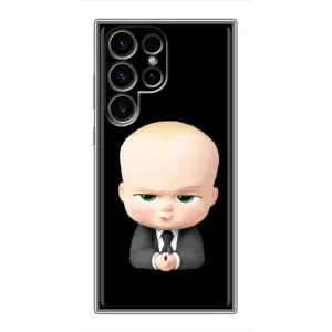 Мультяшный принт на Чехол для Самсунг С24 Ультра (Бос)