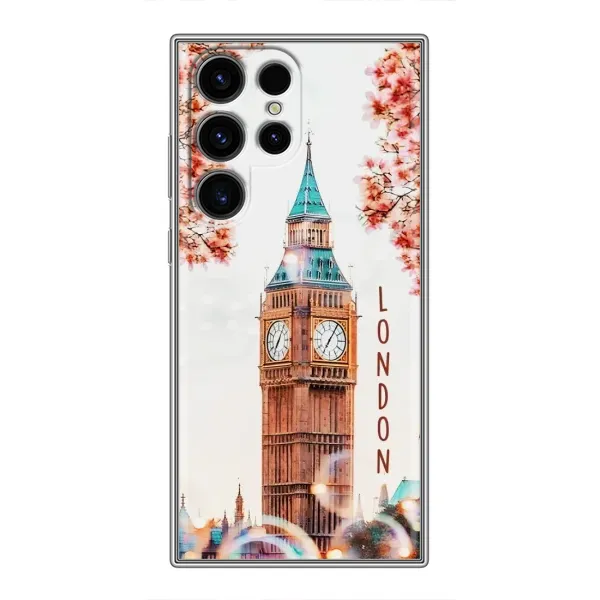 Чехол с рисунком «Часы Лондон» для Samsung Galaxy S24 Ultra Чехол с рисунком «Часы Лондон» для Samsung Galaxy S24 Ultra