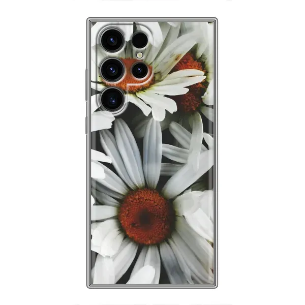 Чехол с рисунком «Цветы Ромашки» для Samsung Galaxy S24 Ultra Чехол с рисунком «Цветы Ромашки» для Samsung Galaxy S24 Ultra
