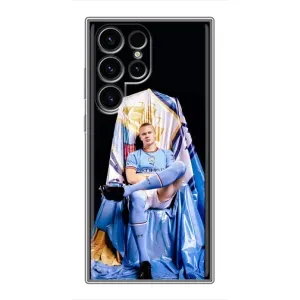 Чехлы с принтом для Samsung Galaxy S24 Ultra Футболист (футболист Холанн)