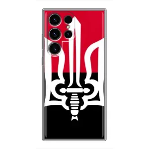 Чехлы УПА (Красно-Чёрный) на Samsung Galaxy S24 Ultra (Герб Украины)