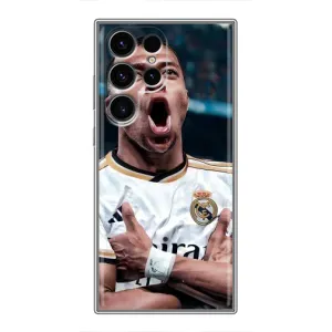 Чехол (TPU) с Футболистом на Samsung Galaxy S24 Ultra (Гол Мбаппе)