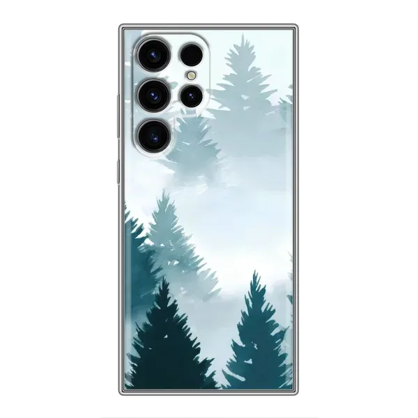 Чехол с рисунком «Горный лес» для Samsung Galaxy S24 Ultra