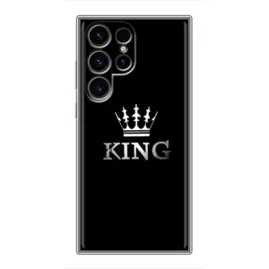 Чехол (Корона на чёрном фоне) для Самсунг С24 Ультра (KING)
