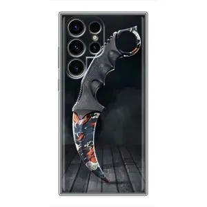 Чехол КИБЕРСПОРТ для Samsung Galaxy S24 Ultra (Кинжал КС ГО)