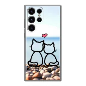 Силиконовые Чехлы Любимому человеку для Samsung Galaxy S24 Ultra (Котейки)
