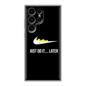 Силиконовый Чехол на Samsung Galaxy S24 Ultra с картинкой Nike (Later)