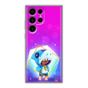 Чехол Бравл Старс для Samsung Galaxy S24 Ultra (Леон в костюме Акулы)