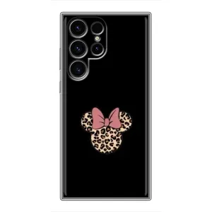 Чехол с леопардовым принтом на Samsung Galaxy S24 Ultra (Леопардовая Минни)