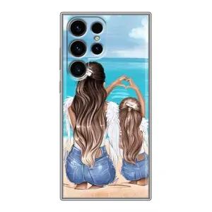 Чехлы для МАМЫ на Samsung Galaxy S24 Ultra (Мама и дочь)
