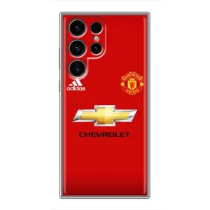 Силиконовые Чехлы принт Футбол на Samsung Galaxy S24 Ultra (Man United)