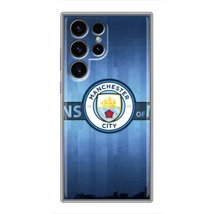 Силиконовые Чехлы принт Футбол на Samsung Galaxy S24 Ultra (ManCity)