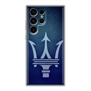 Чехлы с тематикой "Крутые машины" на Samsung Galaxy S24 Ultra (Лого Maserati)