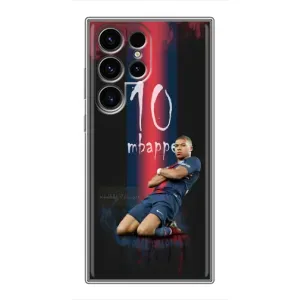 Чехол (TPU) с Футболистом на Samsung Galaxy S24 Ultra (MBAPPE 10)