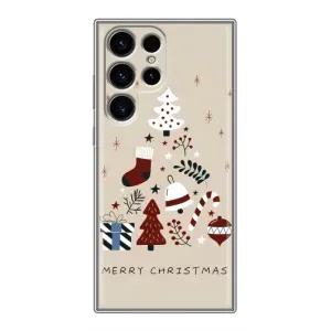 Чехол Санта Клаус для Samsung Galaxy S24 Ultra (Merry Christmas)