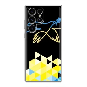 Чехол на Samsung Galaxy S24 Ultra Украинский дизайн (Мир для Украины)