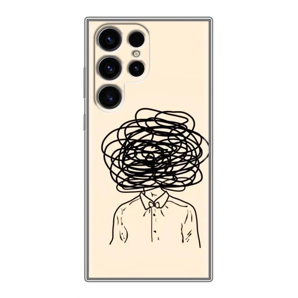 Чехол с рисунком «Мысли» для Samsung Galaxy S24 Ultra Чехол с рисунком «Мысли» для Samsung Galaxy S24 Ultra