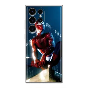 Чехол Супергерой Человека Паука на Samsung Galaxy S24 Ultra (Паук на доме)