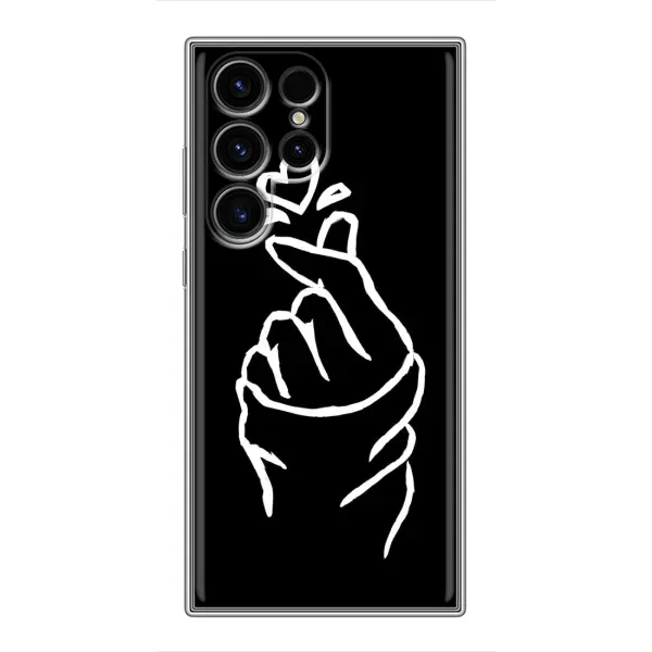 Чехол с рисунком «Сердце на черном» для Samsung Galaxy S24 Ultra Чехол с рисунком «Сердце на черном» для Samsung Galaxy S24 Ultra