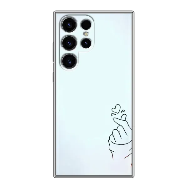 Чехол с рисунком «Сердце на голубом» для Samsung Galaxy S24 Ultra Чехол с рисунком «Сердце на голубом» для Samsung Galaxy S24 Ultra