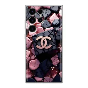 Чехол (Dior, Prada, YSL, Chanel) для Samsung Galaxy S24 Ultra (Шанель)