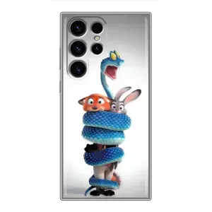 Силиконовый чехол с принтом Зоотрополіс для Samsung Galaxy S24 Ultra (Змея Зоо)