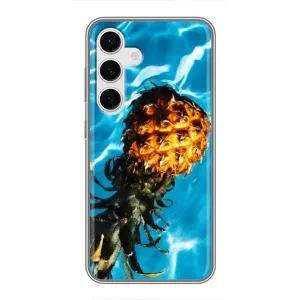 Чехол с изображением вкусной еды для Samsung Galaxy S24 (Ананас)