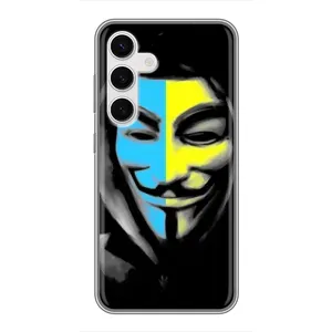 Чехол с Украинской символикой на Самсунг С24 (Анонимус патриот)