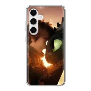 Чехол дракон Беззубик для Samsung Galaxy S24 (Беззубик и Иккинг)