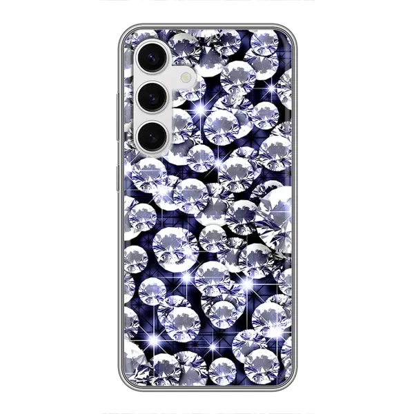 Чехол с рисунком «Бриллианты» для Samsung Galaxy S24 Чехол с рисунком «Бриллианты» для Samsung Galaxy S24