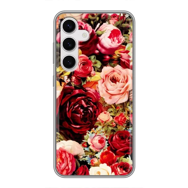 Чехол с рисунком «Букет цветов» для Samsung Galaxy S24 Чехол с рисунком «Букет цветов» для Samsung Galaxy S24