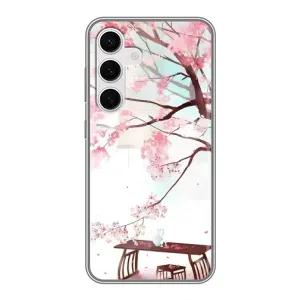 Чехол с принтом САКУРЫ на Samsung Galaxy S24 (Чайная церемония)