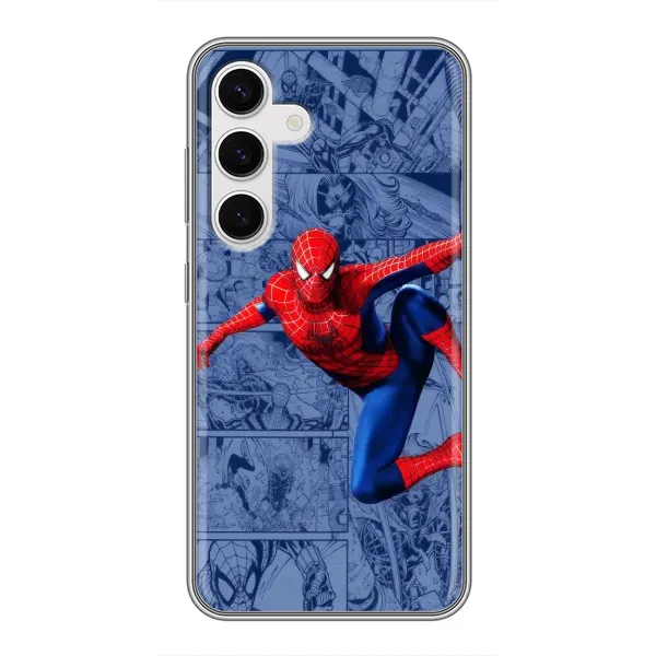 Чехол с рисунком «Человек Паук» для Samsung Galaxy S24