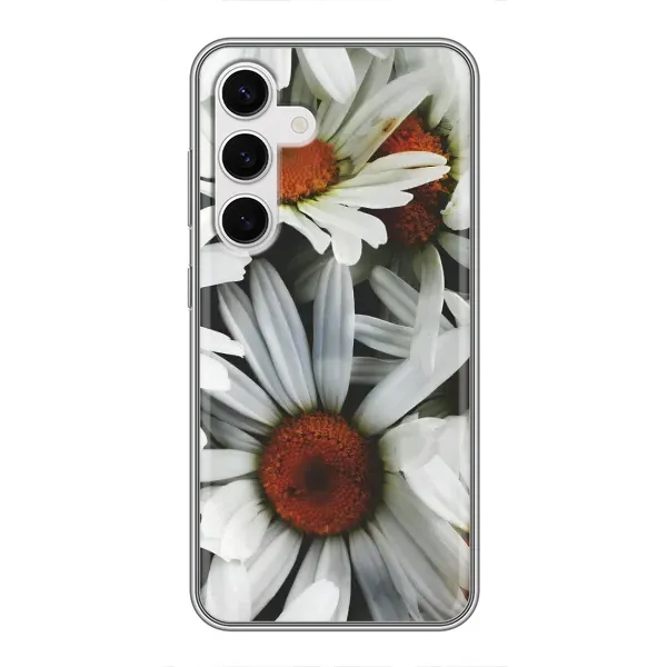 Чехол с рисунком «Цветы Ромашки» для Samsung Galaxy S24 Чехол с рисунком «Цветы Ромашки» для Samsung Galaxy S24