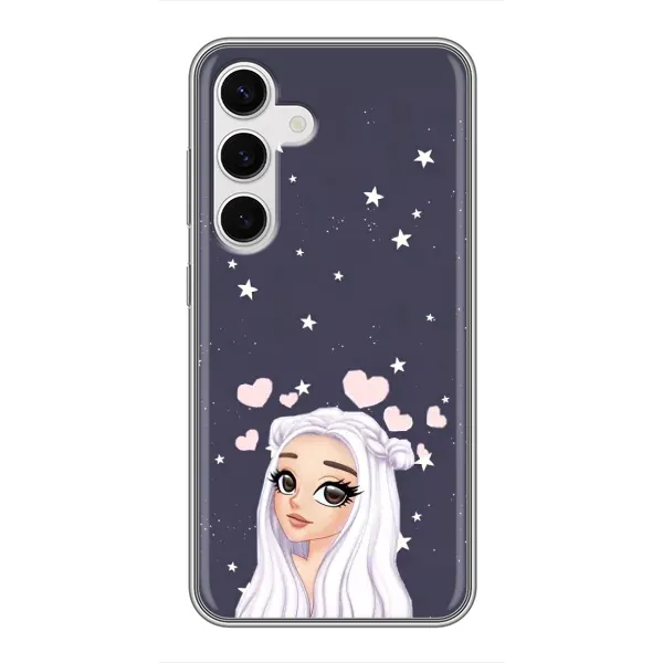Чехол с рисунком «Девушка и сердечки» для Samsung Galaxy S24 Чехол с рисунком «Девушка и сердечки» для Samsung Galaxy S24