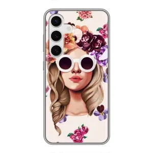 Чехол с картинкой Модные Девчонки Samsung Galaxy S24 (Девушка в очках)